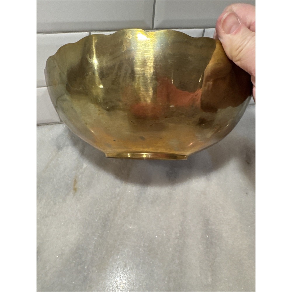 Andrea By Sadek Solid Brass Bowl OLA0052 - Picture 13 of 13